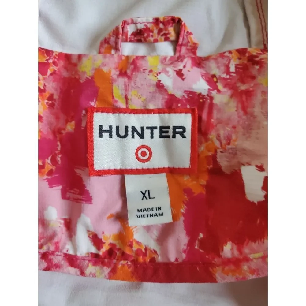 HUNTER For target Packable Raincoat /Windbreaker Girls Sz XL